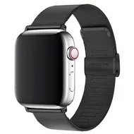 Milanese Loop bandje - Zwart - Geschikt voor Apple Watch 44mm / 45mm / 46mm / 49mm by Watchbandjes-shop – product photo