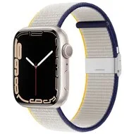 Nylon bandje met klemsluiting - Wit - Geschikt voor Apple Watch 38mm / 40mm / 41mm / 42mm van Watchbandjes-shop – productfoto