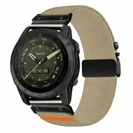 Nylon bandje met parachute sluiting - Beige - Garmin Instinct E - 40mm by Watchbandjes-shop – product photo