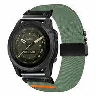 Nylon bandje met parachute sluiting - Groen - Garmin Quatix 8 - 47mm by Watchbandjes-shop – product photo