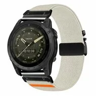 Nylon bandje met parachute sluiting - Sterrenlicht - Garmin Quatix 8 - 47mm van Watchbandjes-shop – productfoto