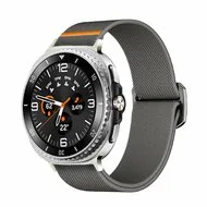 Nylon Loop bandje - Grijs - Samsung Galaxy Watch 8 Classic - 46mm van Watchbandjes-shop – productfoto