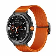 Nylon Loop bandje - Oranje - Samsung Galaxy Watch 8 Classic - 46mm van Watchbandjes-shop – productfoto