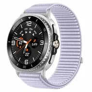 Nylon ribbelbandje - Lichtpaars - Samsung Galaxy Watch 8 Classic - 46mm by Watchbandjes-shop – product photo