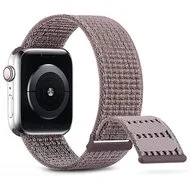 Nylon sport loop band - Paars - Extra sterke klittenbandsluiting - Geschikt voor Apple Watch 38mm / 40mm / 41mm / 42mm van Watchbandjes-shop – productfoto