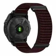 Nylon Sport Loop bandje - Aubergine - Garmin Fenix 9 / 9 pro - 43mm van Watchbandjes-shop – productfoto