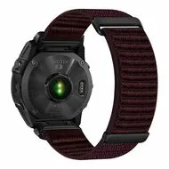 Nylon Sport Loop bandje - Aubergine - Garmin Instinct E - 40mm van Watchbandjes-shop – productfoto