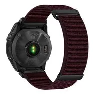 Nylon Sport Loop bandje - Aubergine - Garmin Quatix 8 - 51mm by Watchbandjes-shop – product photo