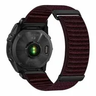 Nylon Sport Loop bandje - Aubergine - Garmin Tactix 8 - 51mm van Watchbandjes-shop – productfoto