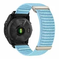 Nylon Sport Loop bandje - Lichtblauw - Garmin Forerunner 745 / 935 / 945 / 955 / 965 / 970 by Watchbandjes-shop – product photo