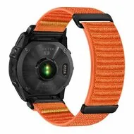 Nylon Sport Loop bandje - Oranje - Garmin Instinct 3 / Instinct E - 45mm van Watchbandjes-shop – productfoto