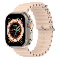 Ocean bandje - Lichtroze - Geschikt voor Apple Watch 44mm / 45mm / 46mm / 49mm van Watchbandjes-shop – productfoto