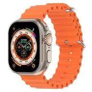 Ocean bandje - Oranje - Geschikt voor Apple Watch 44mm / 45mm / 46mm / 49mm van Watchbandjes-shop – productfoto