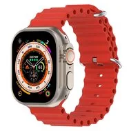 Ocean bandje - Rood - Geschikt voor Apple Watch 44mm / 45mm / 46mm / 49mm van Watchbandjes-shop – productfoto