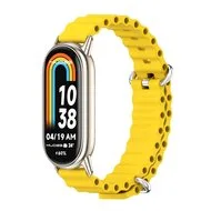 Ocean siliconen bandje - Geel - Xiaomi Smart Band 8 / 9 / 10 by Watchbandjes-shop – product photo