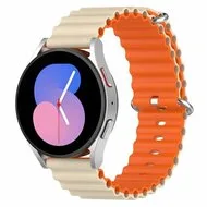 Ocean Style bandje - Beige / oranje - Samsung Galaxy Watch 6 - 40mm & 44mm by Watchbandjes-shop – product photo