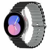 Ocean Style bandje - Zwart / grijs - Samsung Galaxy Watch Active 2 van Watchbandjes-shop – productfoto