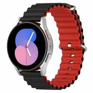 Ocean Style bandje - Zwart / rood - Xiaomi Redmi Watch 5 Active / Redmi Watch 5 Lite by Watchbandjes-shop – product photo