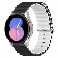 Ocean Style bandje - Zwart / wit - Samsung Galaxy Watch Active 2 van Watchbandjes-shop – productfoto