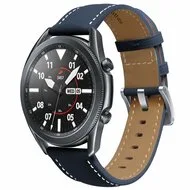 Premium Leather bandje - Donkerblauw - Samsung Galaxy Watch Active 2 van Watchbandjes-shop – productfoto
