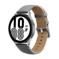 Premium Leather bandje - Grijs - Garmin Vivoactive 6 / Vivoactive 5 / Vivoactive 3 by Watchbandjes-shop – product photo
