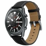 Premium Leather bandje - Zwart - Huawei Watch GT 2 & GT 3 - 42mm by Watchbandjes-shop – product photo