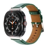 Premium leren bandje - Groen - Samsung Galaxy Watch Ultra / Ultra 2 bandjes - 47mm by Watchbandjes-shop – product photo