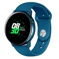 Rubberen sportband - Cyaan - Samsung Galaxy Watch 3 - 45mm by Watchbandjes-shop – product photo