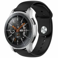 Rubberen sportband - Zwart - Samsung Galaxy Watch 3 - 45mm by Watchbandjes-shop – product photo