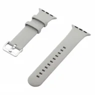 Rubberen sportbandje met gesp - Grijs - Geschikt voor Apple Watch 38mm / 40mm / 41mm / 42mm de Watchbandjes-shop – photo produit