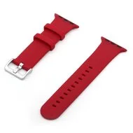 Rubberen sportbandje met gesp - Rood - Geschikt voor Apple Watch 38mm / 40mm / 41mm / 42mm by Watchbandjes-shop – product photo