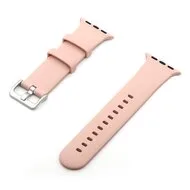 Rubberen sportbandje met gesp - Zalmroze - Geschikt voor Apple Watch 44mm / 45mm / 46mm / 49mm de Watchbandjes-shop – photo produit