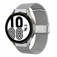 Samsung Galaxy Watch 4 - 40mm / 44mm - Milanese bandje met klemsluiting - Zilver van Watchbandjes-shop – productfoto