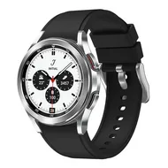Samsung Galaxy Watch 4 Classic - 42mm & 46mm - Siliconen sportband - Zwart by Watchbandjes-shop – product photo