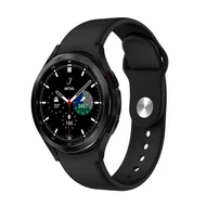 Samsung Galaxy Watch 4 Classic - 42mm & 46mm - Sportbandje - Zwart de Watchbandjes-shop – photo produit