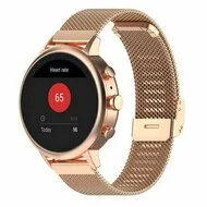 Samsung Galaxy watch 7 / Galaxy Watch FE - 40mm & 44mm - Milanese bandje met klemsluiting - Champagne goud van Watchbandjes-shop – productfoto