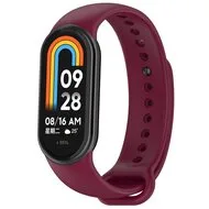 Siliconen bandje - Bordeaux - Xiaomi Smart Band 8 / 9 / 10 by Watchbandjes-shop – product photo