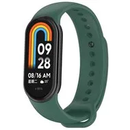 Siliconen bandje - Donkergroen - Xiaomi Smart Band 8 / 9 / 10 by Watchbandjes-shop – product photo