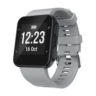 Siliconen bandje - Grijs - Garmin Forerunner 35 / 30 van Watchbandjes-shop – productfoto