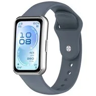 Siliconen bandje - Grijsblauw - Huawei Band 11 / 11 pro by Watchbandjes-shop – product photo