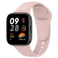Siliconen bandje - Lichtroze - Xiaomi Redmi Watch 3 van Watchbandjes-shop – productfoto