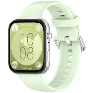 Siliconen bandje met gesp - Lichtgroen - Huawei Watch Fit 5 / 4 / 3 by Watchbandjes-shop – product photo
