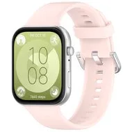 Siliconen bandje met gesp - Lichtroze - Huawei Watch Fit 5 / 4 / 3 by Watchbandjes-shop – product photo