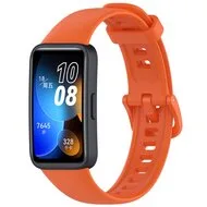 Siliconen bandje met gesp - Oranje - Huawei Band 10 / 9 / 8 van Watchbandjes-shop – productfoto