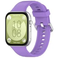 Siliconen bandje met gesp - Paars - Huawei Watch Fit 5 / 4 / 3 by Watchbandjes-shop – product photo