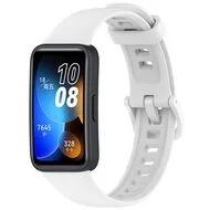 Siliconen bandje met gesp - Wit - Huawei Band 10 / 9 / 8 by Watchbandjes-shop – product photo