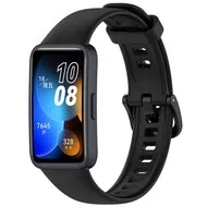 Siliconen bandje met gesp - Zwart - Huawei Band 10 / 9 / 8 by Watchbandjes-shop – product photo