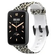 Siliconen bandje met print - Luipaard - Xiaomi Smart band 7 Pro by Watchbandjes-shop – product photo
