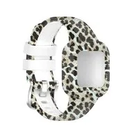 Siliconen bandje met print - Luipaardprint - Garmin Vivofit Junior 3 van Watchbandjes-shop – productfoto