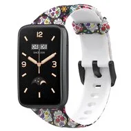 Siliconen bandje met print - Schedeltjes - Xiaomi Smart band 7 Pro by Watchbandjes-shop – product photo